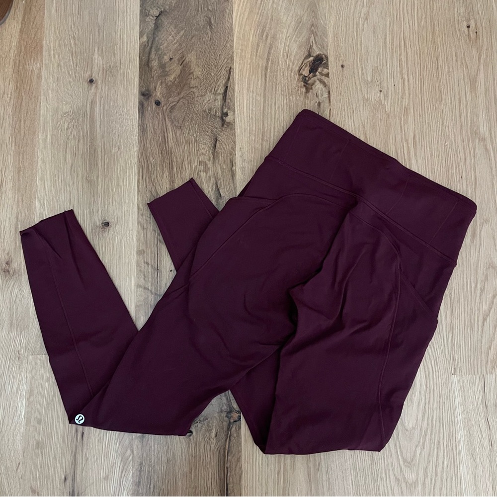 Lululemon Fast and Free Fleece Coated Legging Sz 6